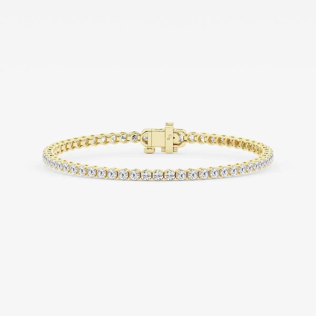 Round Moissanite Diamond Petite Tennis Bracelet
