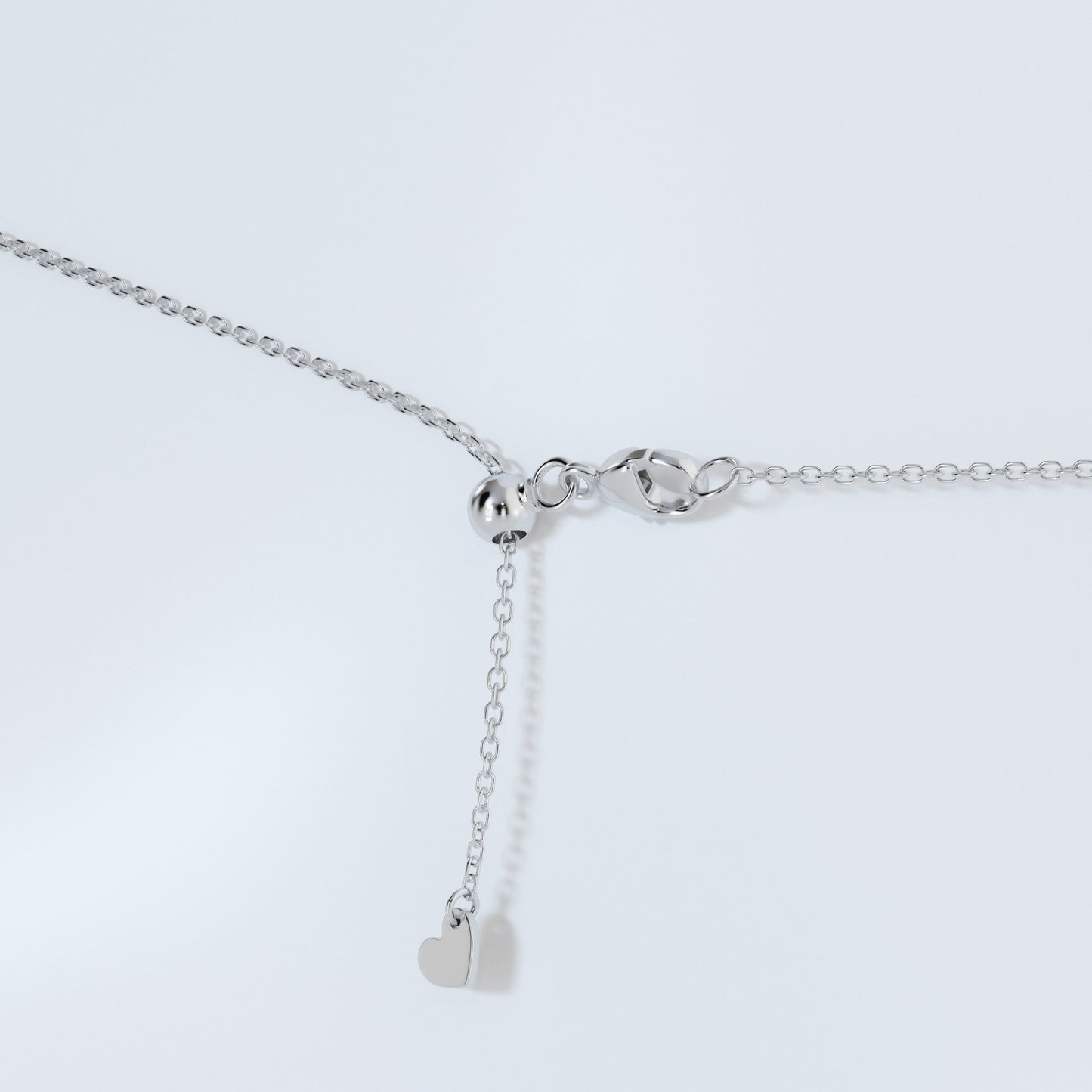 Round Moissanite Diamond Split Bail Solitaire Pendant with Adjustable Chain