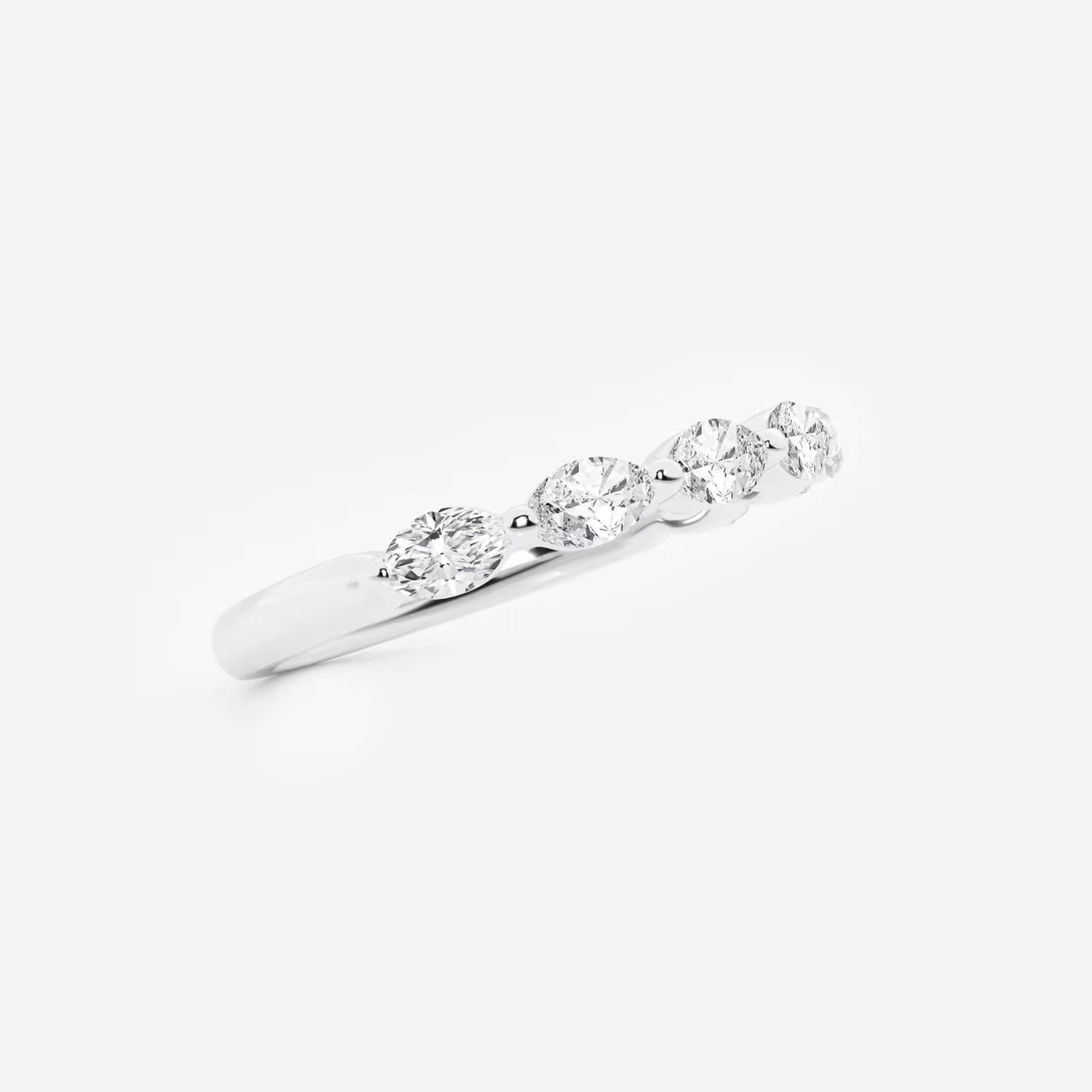 Marquise Moissanite Diamond Stackable Ring