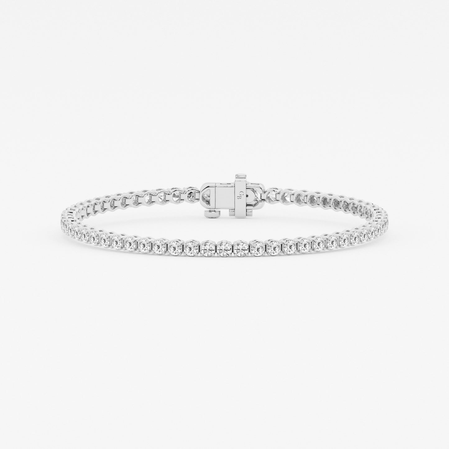 Round Moissanite Diamond Petite Tennis Bracelet