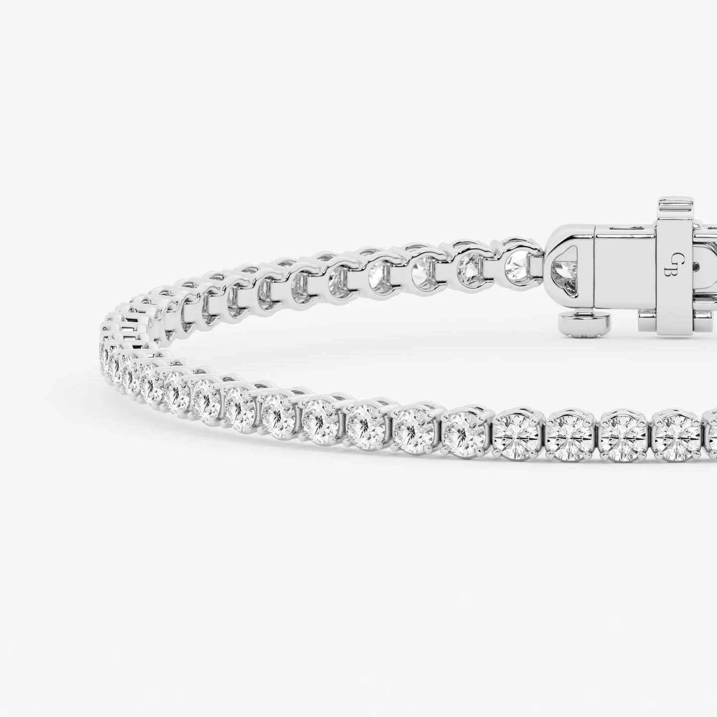Round Moissanite Diamond Petite Tennis Bracelet