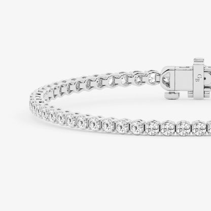 Round Moissanite Diamond Petite Tennis Bracelet