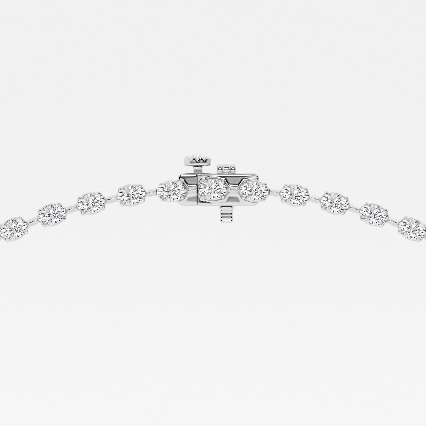Badgley Mischka 17 ctw Pear Moissanite Diamond Lariat Tennis Necklace