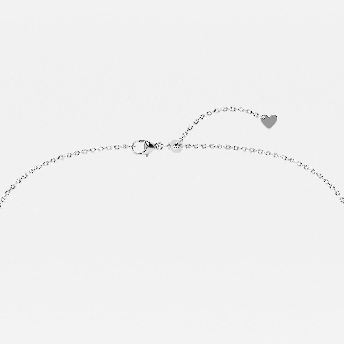 Round Moissanite Diamond Thirteen Stone Demi Eternity Fashion Necklace