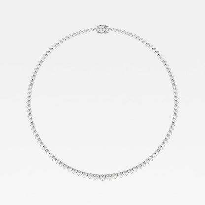 Round Moissanite Diamond Graduated Riviera Fashion Necklace