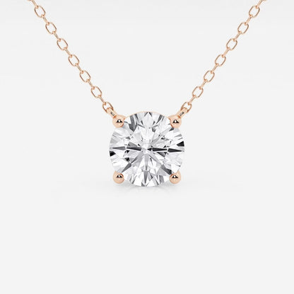 2 ctw Round Moissanite Diamond Solitaire Pendant