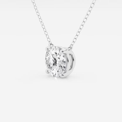 2 ctw Round Moissanite Diamond Solitaire Pendant