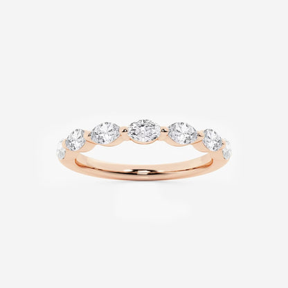 Marquise Moissanite Diamond Stackable Ring