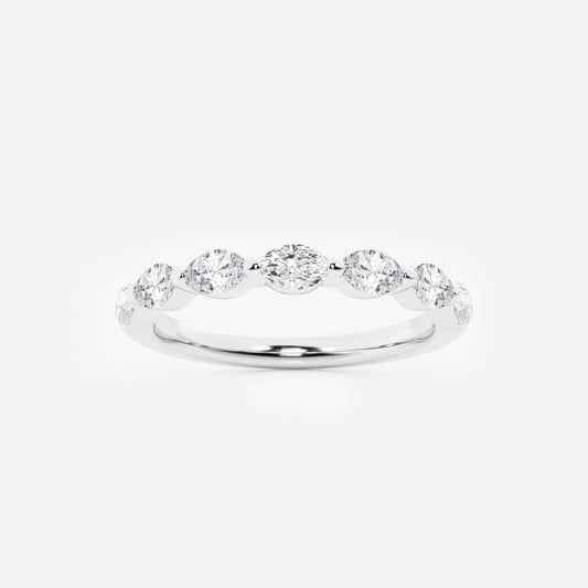 Marquise Moissanite Diamond Stackable Ring
