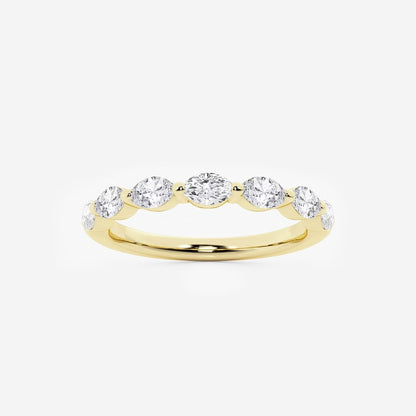 Marquise Moissanite Diamond Stackable Ring